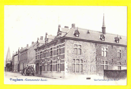 * Tiegem - Tieghem (Anzegem - Kortrijk) * (Van Cortenbergh) Gemeentehuis, Hotel De Ville, Oldtimer, Car, Voiture, Rare - Anzegem