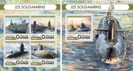 GUINEA REP. 2016 ** Submarines U-Boote Sous-Marins M/S+S/S - IMPERFORATED - A1701 - Sous-marins