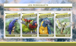 TOGO 2016 ** Parrots Papageien Perroquets M/S - OFFICIAL ISSUE - A1701 - Perroquets & Tropicaux