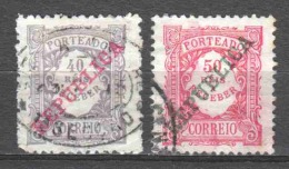 Portugal 1911 Portomarken Mi 18-19 Canceled - Usati