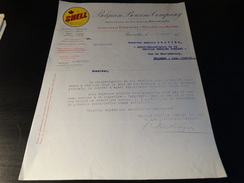 SHELL Belgian Benzine Company - Document Du 15/09/1928 - Automobile