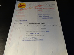 SHELL Belgian Benzine Company - Document Du 16/08/1928 - Automobilismo