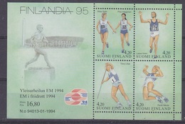 Finland 1994 Atletics / Finlandia ´95 M/s ** Mnh (34497) - Blocks & Sheetlets