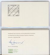 Presentation Booklet By The PTT For 100 Years Telefone - Briefe U. Dokumente