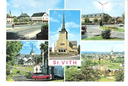 Saint-Sankt-Vith-+/-1980-Multivues-Eglise Saint-Guy-vues Sur Les Quartiers De La Ville-Edit. Lander, Eupen - Sankt Vith