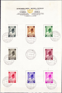 Belgien Belgium Belgique - Erinnerungsblatt Josephine (Mi.Nr.: 457/64-OBP 458/65) 1937 - Ansehen - Cartes Souvenir – Emissions Communes [HK]