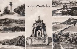 54489- PORTA WESTFALICA, TOWER, EMPEROR WILHELM MEMORIAL, BRIDGE, PANORAMAS - Porta Westfalica