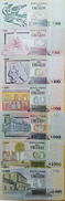 O) 2011 TO 2015 URUGUAY, BANKNOTE, PAPER MONEY, COMPLETE SERIES UYU-ISO 4217, HERITAGE, TRIBUTE TO PERSONALITIES, UNC - Uruguay