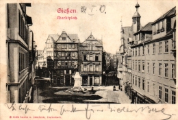 Giessen, Marktplatz, 1903 Von Giessen Nach Biblis Versandt - Giessen