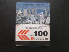 Autelca Phonecard,Hong Kong Skyline,100$ Facevalue From A Set Of Thee,used, Issued In 1989 - Hongkong
