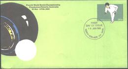 FDC Sport Fourth World Bowls Championship Frankston 1980 From Australia - Petanca