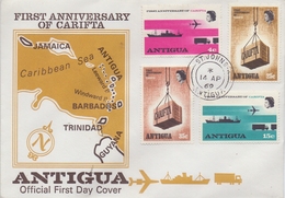 ANTIGUA :1969: Y.208-11 On FDC : CARIFTA,TRADING,COMMERCE,TRANSPORT, - 1960-1981 Autonomie Interne