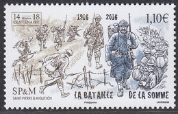 Saint Pierre Et Miquelon Bataille De La Marne 2016 ** - Unused Stamps