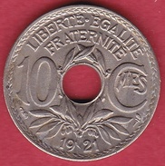 France 10 Centimes Lindauer 1921 - Other & Unclassified