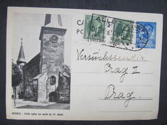 GANZSACHE Diekirch - Prag 1938 //  D*22058 - Lettres & Documents