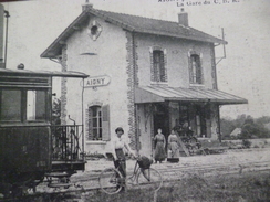 CPA 51 Marne Aigny Sur Condé Sur Maine La Gare Du C.B.R. - Sonstige & Ohne Zuordnung