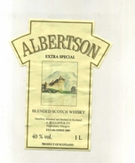 ETIQUETTE WHISKY ALBERTSON . 1 LITRE . - Whisky
