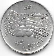 *italy 500 Lire 1961   Km 99   Xf+ - 500 Lire