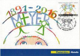 CARTOLINA  FILATELICA  2016   OSPEDALE  PEDIATRICO  MEYER    FIRENZE                 MNH ** - Philatelic Cards