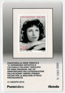 TESSERA    FILATELICA  2016    ANNA  MAGNANI   1908-1973              MNH ** - Philatelic Cards
