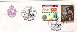 BUSTA ANNULLO SAN MARINO 25-11-88 - PELORO MESSINA - Covers & Documents