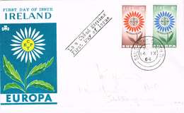 20968. Carta F.D.C. BAILE ATHA CLIATH (Irlanda) Eire 1964. Tema Europa - FDC