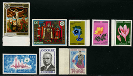 ANDORRE FRANCAIS - ANNEE COMPLETE 1975 - YT 243 à 250 ** -  TIMBRES NEUFS ** - Full Years