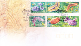 AUSTRALIA - 21-04-2004 FIRST DAY COVER - CREATURES OF THE SLIME - SET OF 6V STAMPS - Cartas & Documentos