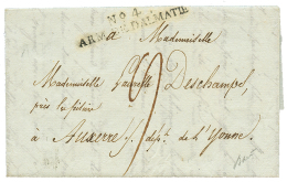 1807 N°4 ARM. DE DALMATIE Sur Lettre Avec Texte Daté "CATTARO" Pour La FRANCE. Superbe. - Autres & Non Classés