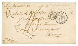 1864 BRESIL NAVARRE + Marque D' Echange FR/2F96c Sur Enveloppe Pour L'ANGLETERRE. Superbe. - Altri & Non Classificati