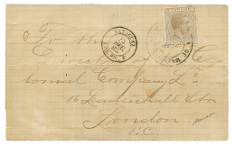 1885 PORTO-RICO 8c + Cachet Rare MAYAGUEZ PAQ FR F Sur Lettre Pour L'ANGLETERRE. Verso, LIGNE B PAQ FR N°1. TB. - Other & Unclassified