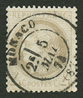 4c CERES Obl. Cachet à Date MONACO. Signé J.F BRUN. Superbe. - Otros & Sin Clasificación