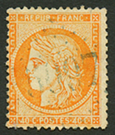 40c(n°38) Obl. GC Bleu 5097 D' ORDOU. Trés Rare. Cote 850€. TB. - Autres & Non Classés