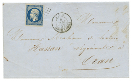 "ALGER BOITE MOBILE" : 1857 20c(n°14) TTB Margé + Cachet Rarissime ALGER BOITE MOBILE Sur Lettre D' ALGER Pou - Other & Unclassified