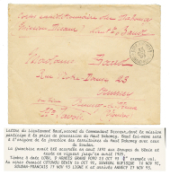 BENIN : 1893 Cachet Rarissime CORR. D'ARMEES GRAND-POPO + "MISSION DECOEUR - Lieutenant BAUD" Sur Enveloppe Pour La FRAN - Autres & Non Classés