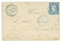 1877 COLONIE GENERALE 25c CERES(n°23) TB Margé Obl. CORR. D'ARM. CHO-LEN Sur Enveloppe Avec Texte Pour La FRA - Autres & Non Classés