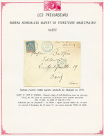 MAURITANIE - PRECURSEUR : 1897 SENEGAL 15c Obl. KAEDI SENEGAL En Bleu Sur Enveloppe Au Tarif Militaire Pour PARIS. Cette - Otros & Sin Clasificación