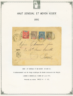 "DORI HAUT SENEGAL Et MOYEN NIGER" : 1901 10c + 15c + 25c + 50c Obl. Cachet Trés Rare DORI HT SENEGAL ET MN NIGER - Otros & Sin Clasificación