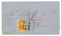 BRAZIL : 1871 500R + CEARA + INSUFFICIENTE In Red On Cover To FRANCE. Scarce. Vvf. - Other & Unclassified