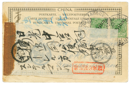 "S.M.S JAGUAR - TONGKU" V: 1900 CHINA 5pf(x2) Canc. KAISELISCHDEUTSCHEFELDPOST/ CHINA /1900 (type II) On Card Datelined - Sonstige & Ohne Zuordnung