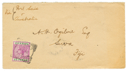 CYPRUS To FIJI : 1898 30p Canc. NIKOSIA On Envelope To SUVA FIJI. Very Rare Destination. Vf. - Cipro (...-1960)