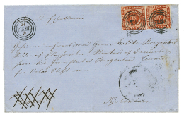 DENMARK : 4 SKILLING Pair With Cancellation (special Type) To COPENHAGEN. Vvf. - Sonstige & Ohne Zuordnung