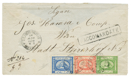 EGYPT - SECOND ISSUE : 1870 20 Para + 1 PIASTRE + 2 PIASTRE Canc. V.R. POSTE EGIZIANE MEHALLA + Boxed RACCOMANDATE On Re - Other & Unclassified