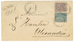 EGYPT : 1872 20 PRA + 2 1/2 PIASTRE Canc. POSTE KHEDEUIE EGIZIANE ALESSANDRIA + RACCOMANDATO On REGISTERED Envelope To A - Altri & Non Classificati