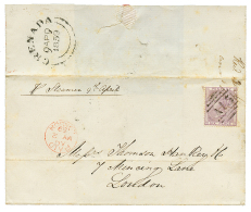 GREAT BRITAIN Used At GRENADA : 1859 GB 6d Canc. A15 + Large Cachet GRENADA (verso) On Cover To LONDON. Vf. - Other & Unclassified