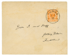 DOA : 1895 VORLAUFER 25pf(v49b) Canc. TANGA On Envelope To GERMANY. Signed BOTHE + MANSFELD. Superb. - Other & Unclassified