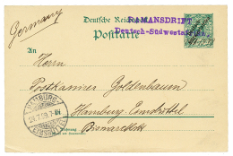 "RAMANSDRIFT" : 1899 P./Stat Canc. Rare Straight Line Cachet RAMANSDRIFT In Violet + "29.6.1899" Manus. To HAMBURG(with - Sonstige & Ohne Zuordnung