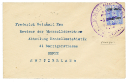 GILBERT & ELLICE - FUNAFUTI : 1911 2 1/2d Canc. Large Cachet FUNAFUTI On Envelope To SWITZERLAND. Vf. - Sonstige & Ohne Zuordnung