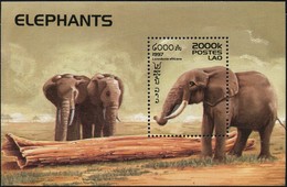 Delcampe - # LAOS - 1997 - Elefanti Elephants Elephant - Sheet Stamp MNH - Eléphants