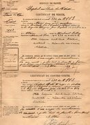 VP7368 - MILITARIA - Certificat De Visite  Hopital Militaire De TREVES - Brigadier J.B CLERGEAU Au 402 ème Rgt De D.C.A - Documents